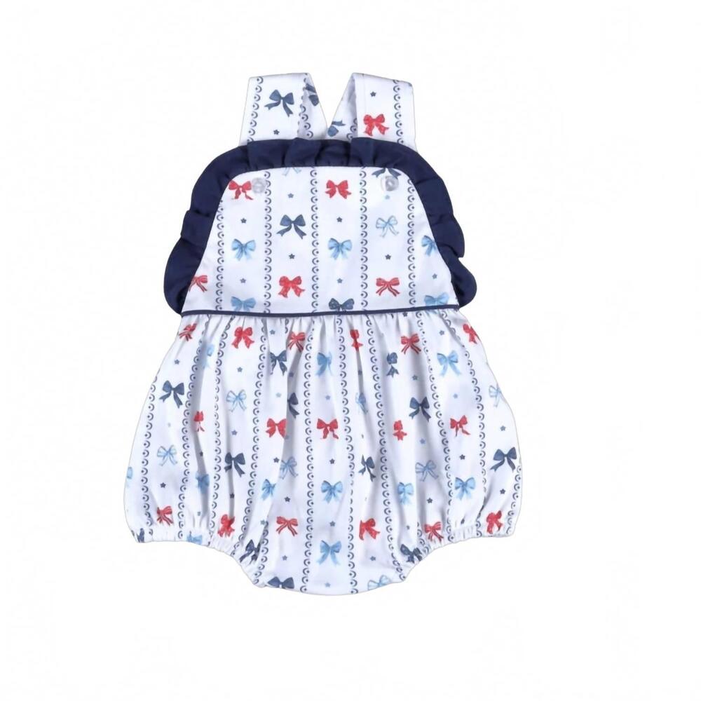 NEW BABY LOREN girls celebrate pima sun bubble in white